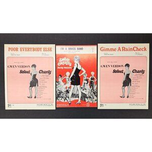 Vintage Sweet Charity Sheet Music Lot Shirley MacLaine Gwen Verdon Neil Simon